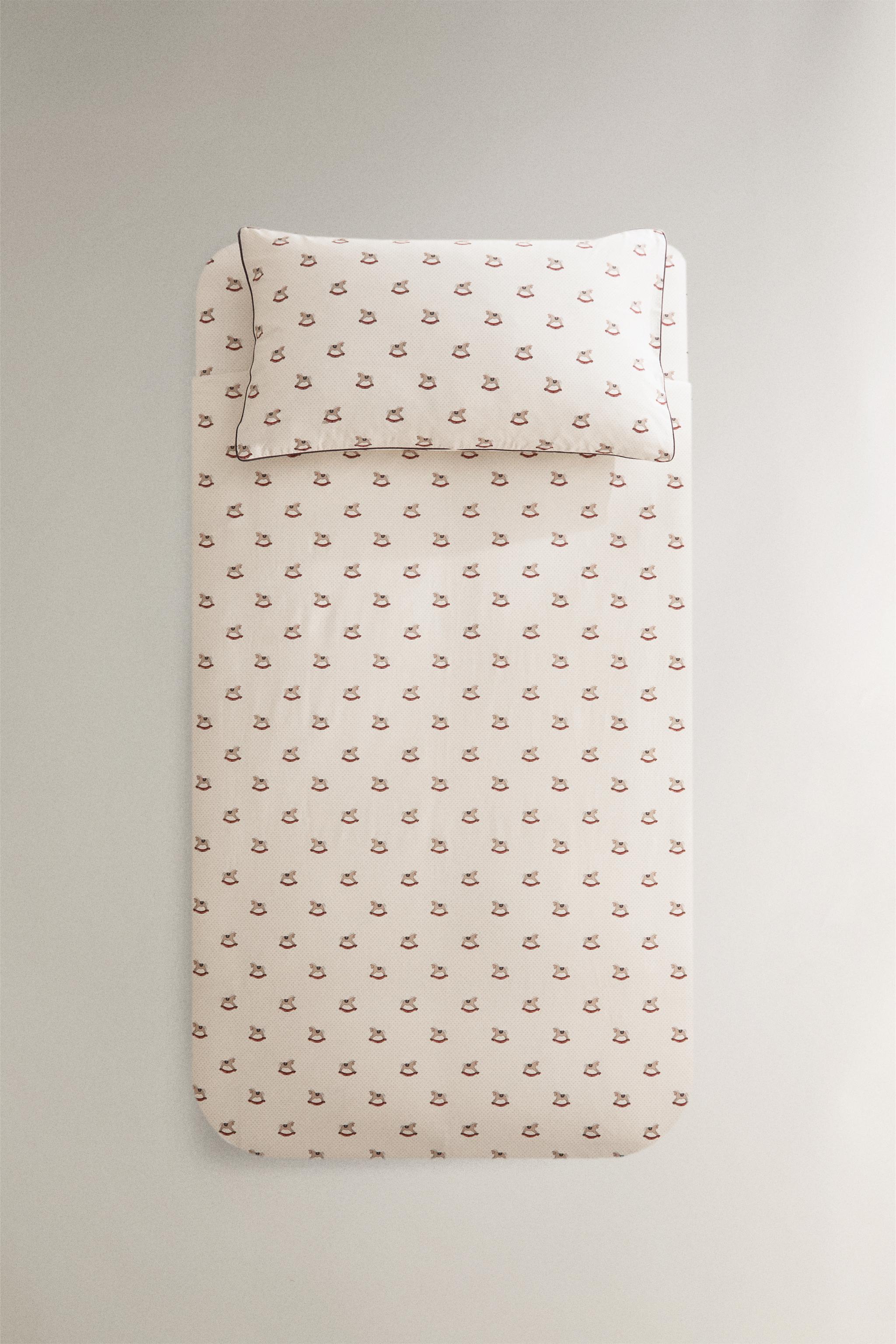 HOUSSE DE COUETTE ENFANT CHEVAL NOËL